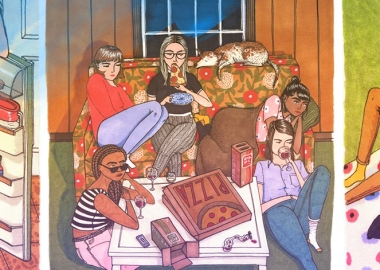 შთამაგონებელი ილუსტრაციები გვიჩვენებს, რას აკეთებენ ქალები, როდესაც მარტო არიან