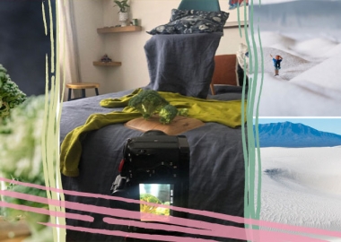 სახლის ნივთებითა და ოპტიკური ილუზიით შექმნილი გასაოცარი ლანდშაფტური ფოტოები